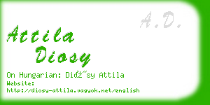 attila diosy business card